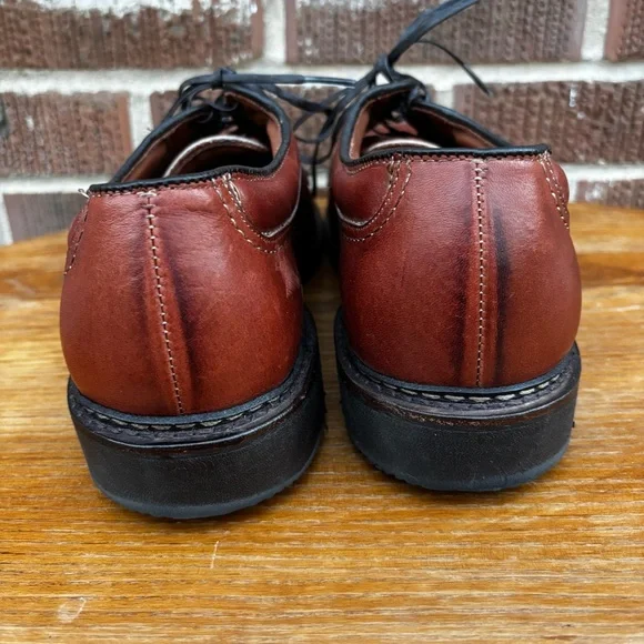 Allen Edmonds Wilbert Leather Mens 9.5 D Oxford Moc Shoes Like New - Picture 6 of 11